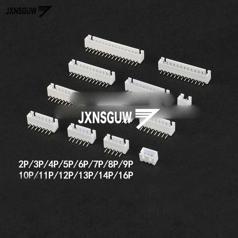 

50PCS XH2.54 connector 2.54mm Curved needle seat 2P/3P/4P/5P/6P/7P/8P/9P/10P/11P/12P/13P/14P/16P