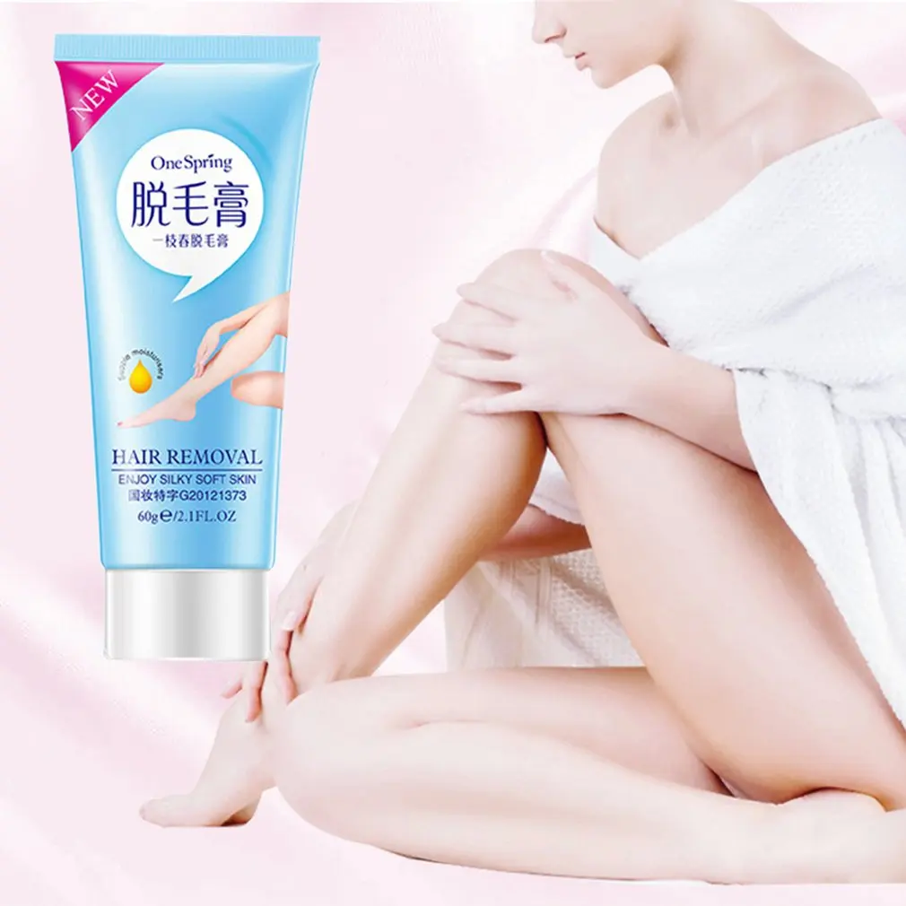 

60G Smooth Painless Depilatory Cream Full Body Legs Armpit Depilation Cream Natural Hair Remover Cream