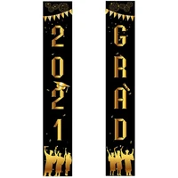 1 pair graduation door banner 2021 graduation flag porch sign congrats banner for graduation party decorations