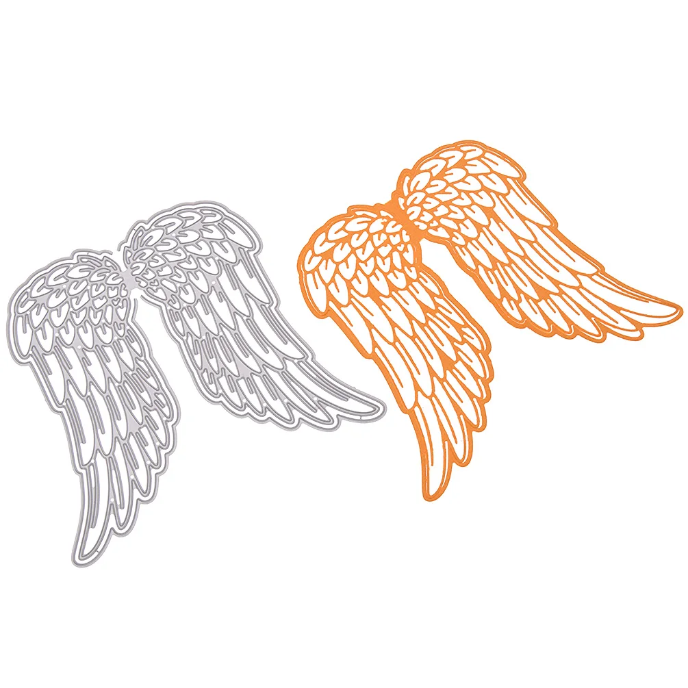 She Love Angel Wing металлические режущие штампы для Diy Скрапбукинг фото рамка фон ремесло вырезы карточка-трафарет делая бумажный трафарет