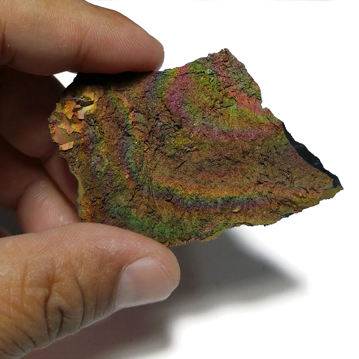 

7.5g A1-5 Natural Rainbow Limonite Mineral Specimen Collection Teaching Form Guangdong Province China
