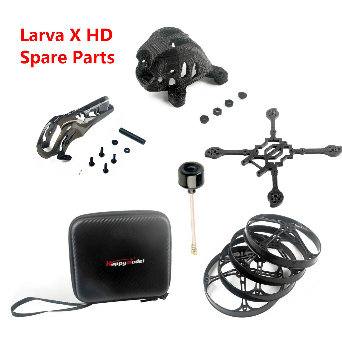Happymodel Larva X HD FPV комплект аксессуаров для дрона из углеродного волокна рамы сумка