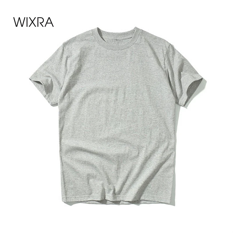 Wixra летние однотонные футболки женские повседневные хлопковые с коротким