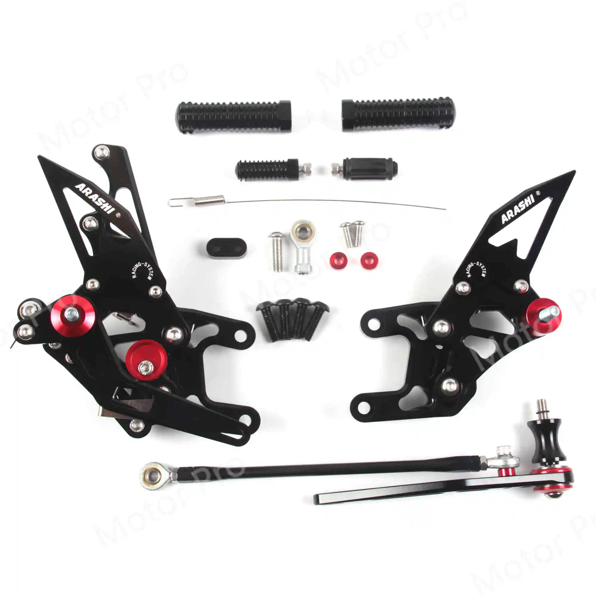 Регулируемые подножки для Honda CBR1000RR 2012- аксессуары для мотоциклов подножки Rearsets CBR 1000 RR CBR1000 1000RR 1000CC - Цвет: 2.0 Black