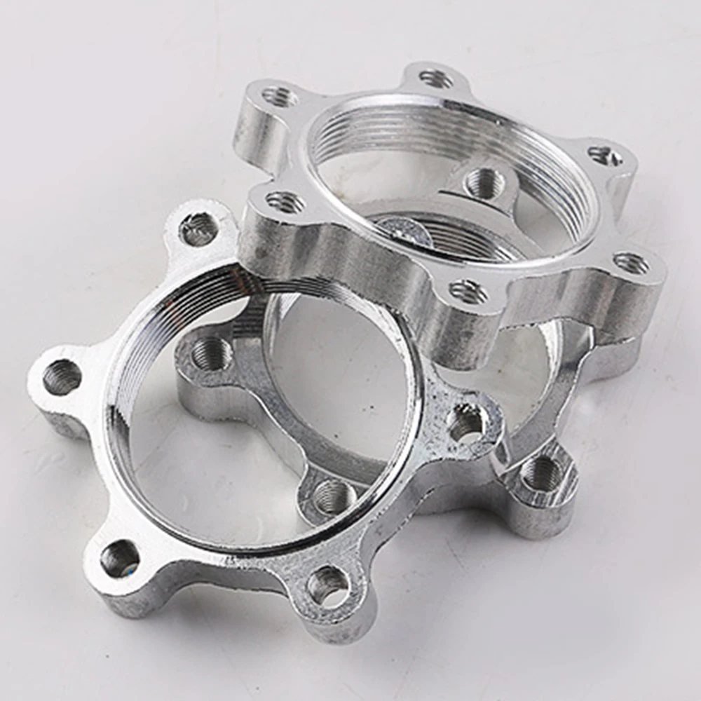 

Bicycle Freewheel Threaded Hubs Disk Disc Brake Rotor 6 Bolt Flange Adapter 48mm Aluminum Alloy Durable Bicycle Accessories