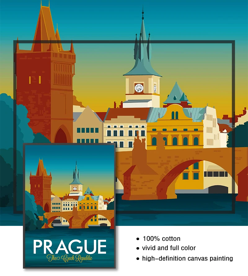 Винтажные дорожные настенные постеры из крафт-бумаги с покрытием наклейки