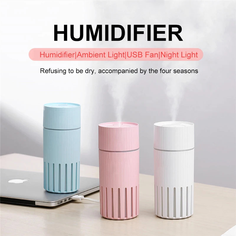 

320ML Air Humidifier Mini USB Office Car Home Portable Ultrasonic Essential Aroma Diffuser Mist Maker Air Purifier
