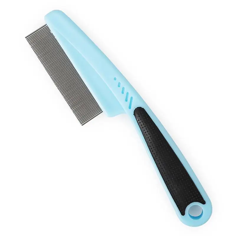 

Pet Comb Non-slip Stainless Steel Cleaning Grooming Comb Lice Comb for Dogs