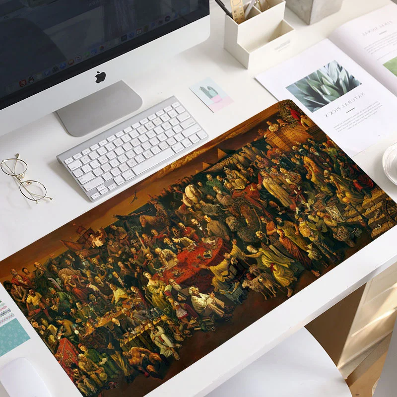 Mousepad HD New Home Computer MousePads Mouse Mat Keyboard Pad Van Gogh Gamer Natural Rubber Laptop Soft Table Mat Mouse Pad images - 6