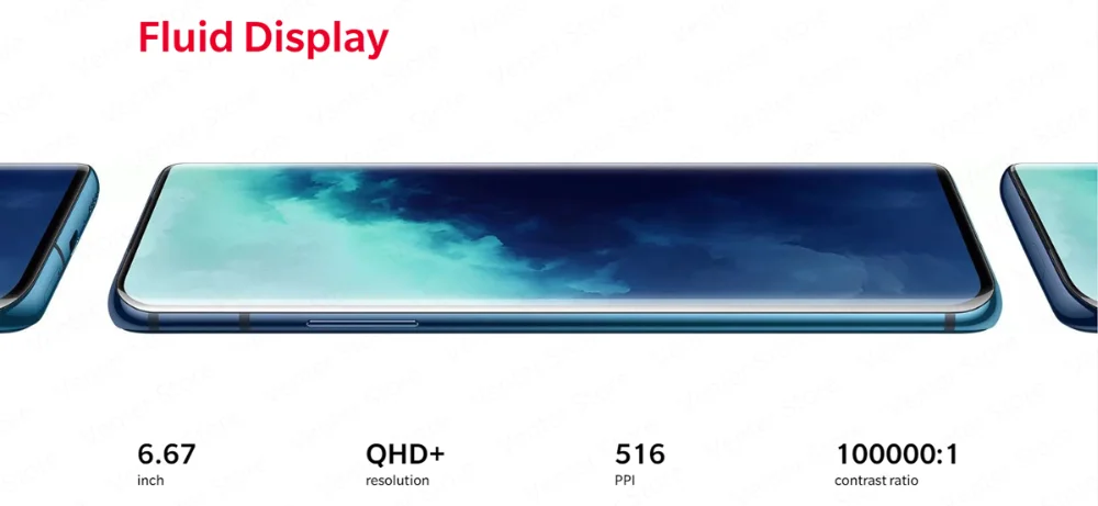 Global ROM OnePlus 7T Pro Snapdragon 855 Plus Octa Core Smartphone 8GB 256GB 6.67'' 90Hz AMOLED Screen 48MP Cam NFC Android 10
