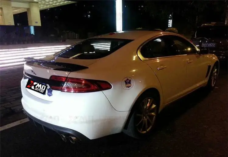 Углеродное волокно заднего крыло багажника выступ Спойлеры для Jaguar XF 2009 2010 2011 2012 2013