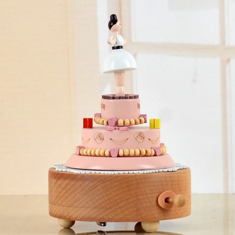 Очаровательная деревянная музыкальная копилка подарок на день рождения