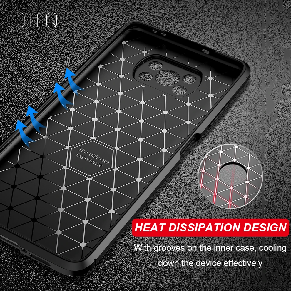 For POCO X3 Pro Case Soft Carbon Fiber Cover Shockproof Silicone Case for POCO X3 NFC Funda Case for POCO X4 Pro M4 Pro 4G F3