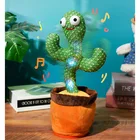 Танцующая электронная Танцующая игрушка плюшевый говорящий хомяк танцующий кактус говорящий имитация звука запись раннего развития