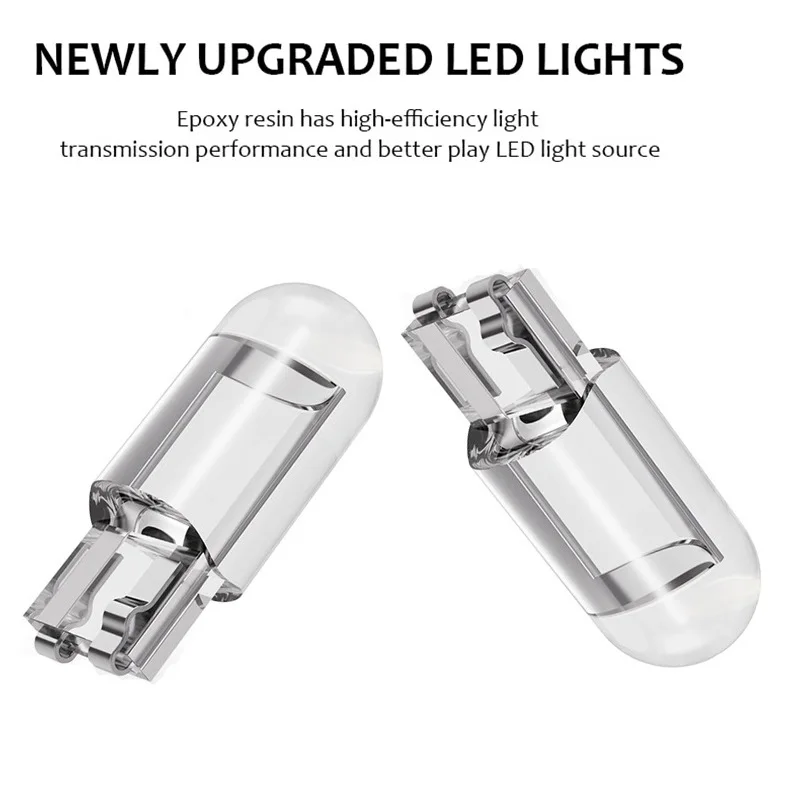 Светодиодная лампа T10 W5W 194 COB 12 В 10 шт. |