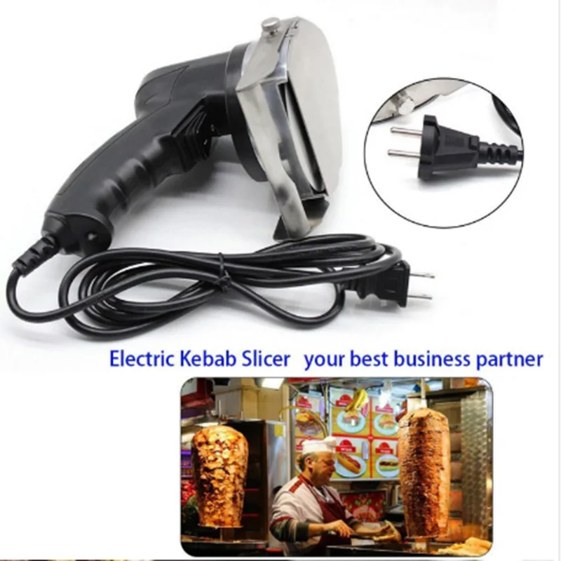 Коммерческий Электрический слайсер для кебаба Донер Ножи нож шаурмы ручной