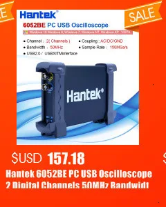 Hantek 8 каналов Автомобильный диагностический осциллограф с 80 Тип зажигания/датчик/автобус обнаружения/перфоратор/стартер функция 1008C