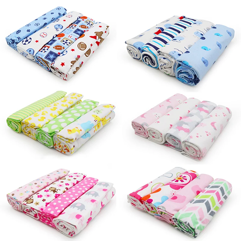 4 шт./лот детское одеяло муслиновые пеленки 100% хлопок пеленка для новорожденных