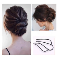 fashion u shaped women hair twist styling clip stick bun maker diy hair braiding tools hair accessories braider diy hairstyle