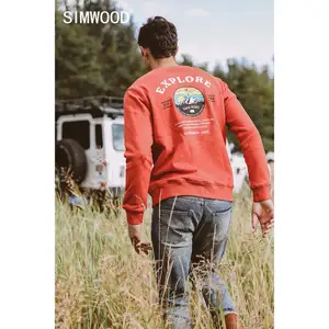 SIMWOOD 390 г, плотные толстовки в тяжелом весе, мужские теплые флисовые толстовки с подкладкой, новинка зимы 2022, толстовки с принтом, спортивные костюмы, пуловеры