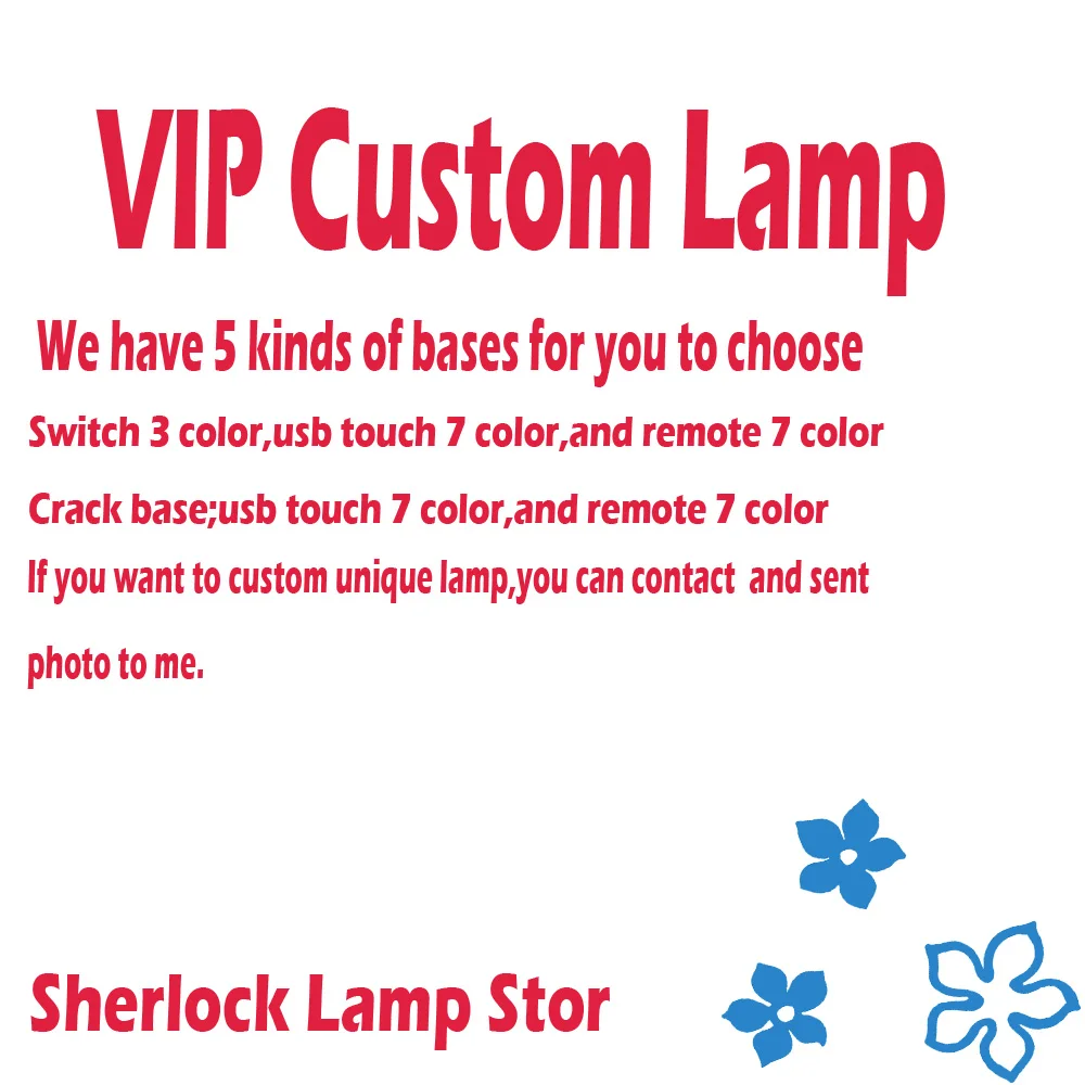

SHERLOCK LAMP Store Custom Unique 7 Color Change Holiday Boyfriends Kids Friends Toy