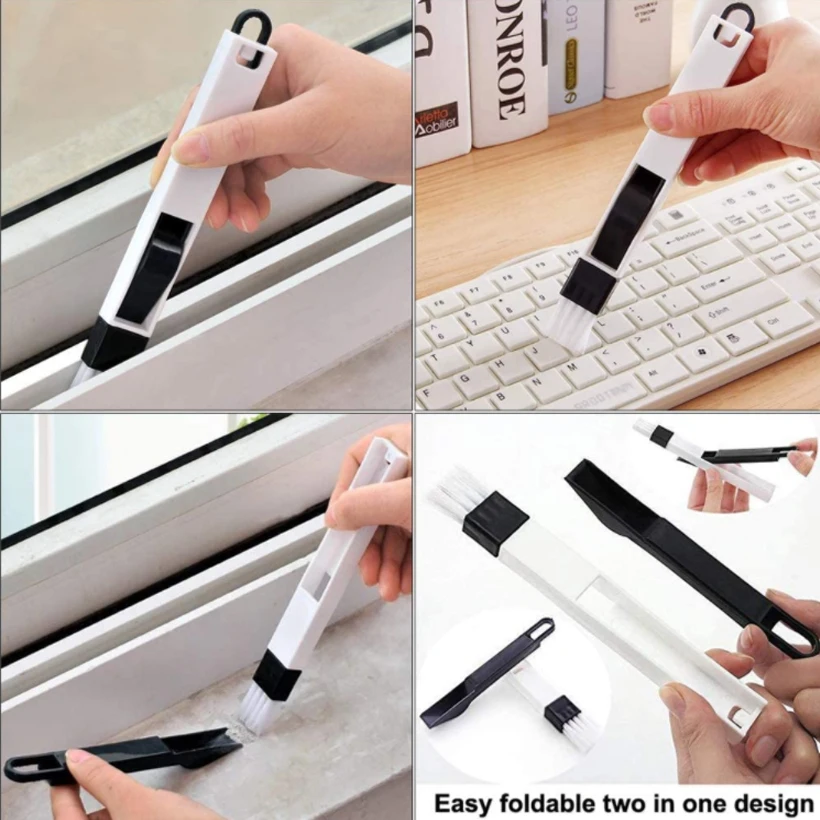 

5-Piece Set Household Window Sill Groove Gap Cleaning Bottle Right Angle Brush Kitchen Corner Glass Dusting Brush