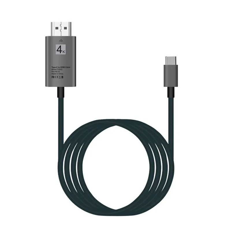 Кабель-адаптер Bundwin 4K 2 м USB 3 1 Type C-HDMI HDTV для Thunderbolt Huawei P20 Mate 10 Pro MacBook | Электроника