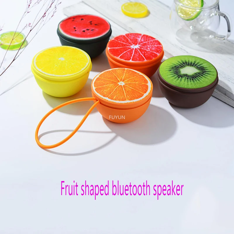 Беспроводной Bluetooth динамик с сабвуфером в форме фрукта|Портативные колонки| |
