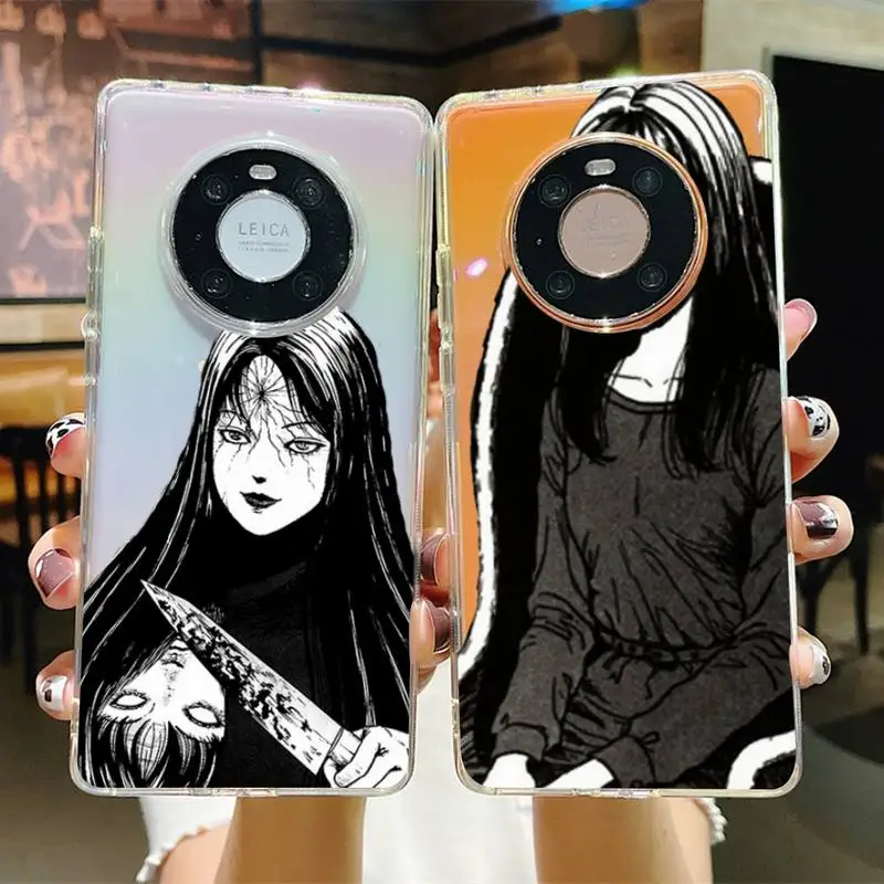 

Junji Ito Collection Tees Horror Phone Case For Huawei P20 30 pro lite Psmart 2019 Y5 6 7 Honor 8 10 i lite Mate 20lite