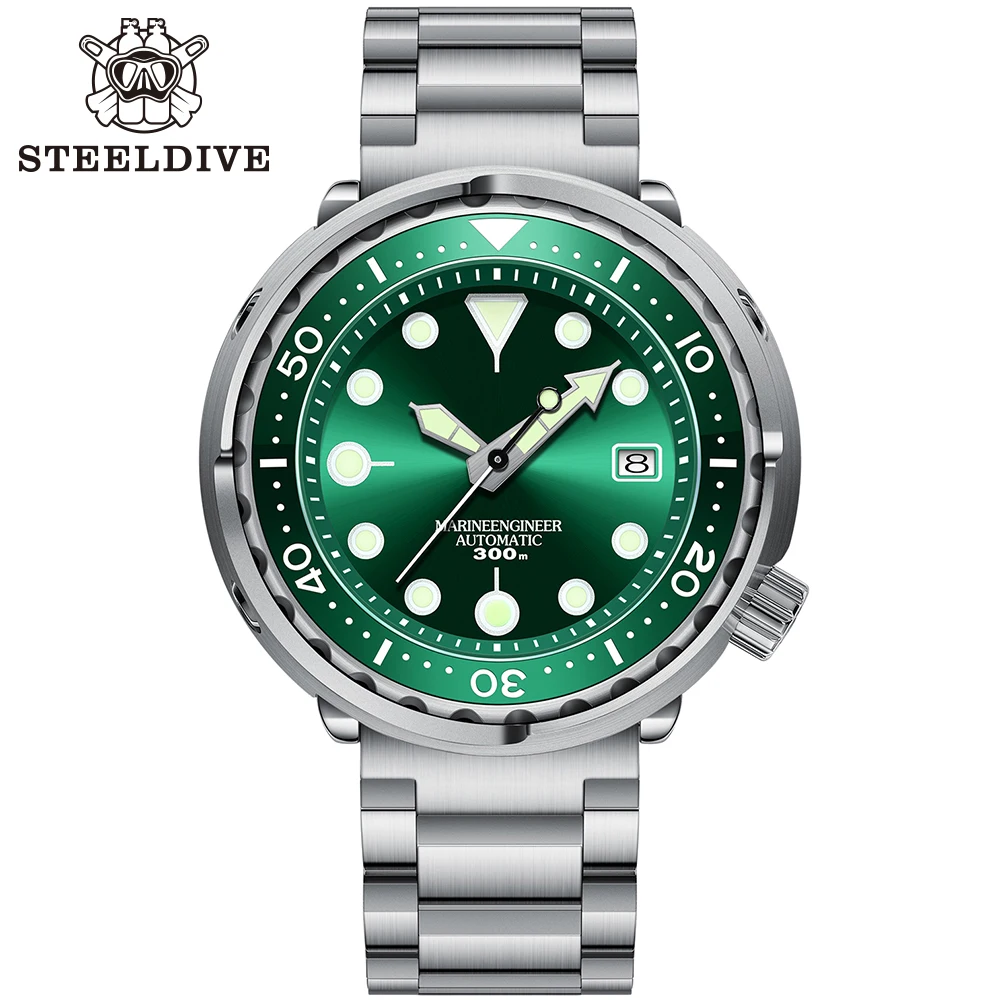 Steeldive SD1975 30ATM Для мужчин мужские часы Seiko-NH35 автоматический Керамика ободок