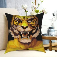 tiger beast video game pillowcase printed polyester cushion cover decoration throw pillow case cover seat dropshipping 4040cm