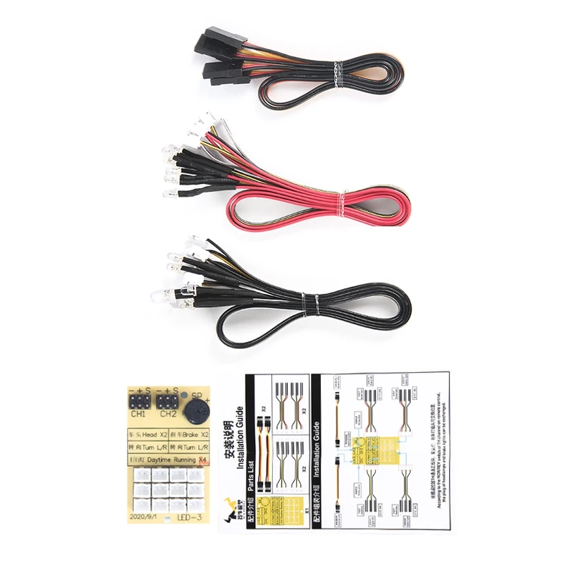 

Smart 12 LED Flashing Lights Turn signal Control System Group for 1/10 RC Car MN86K MN86KS MN86 MN86S 1/12 Upgrade Accessories