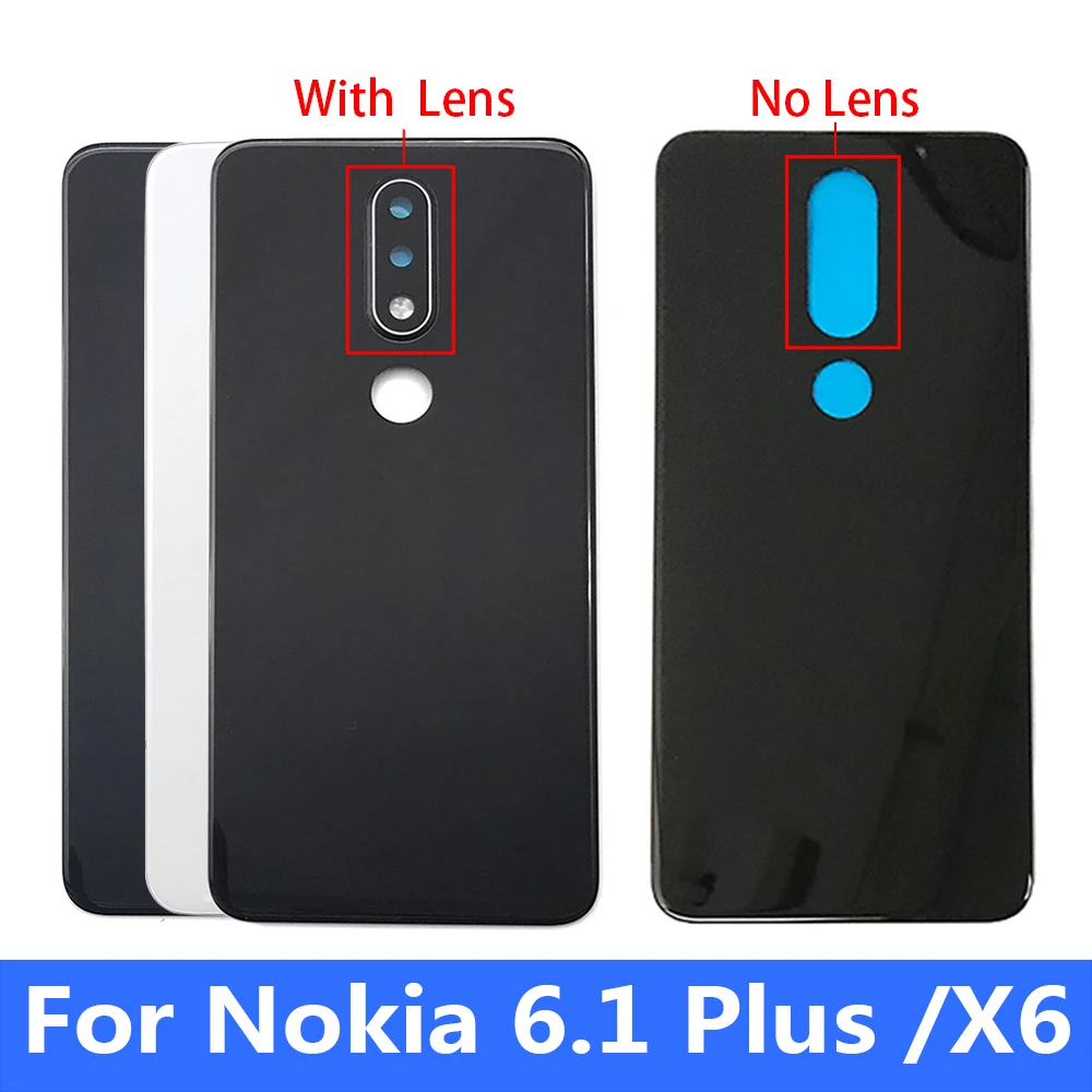 

Rear Back Housing Battery Cover Glass For Nokia X6 / 6.1 Plus TA-1099/1103