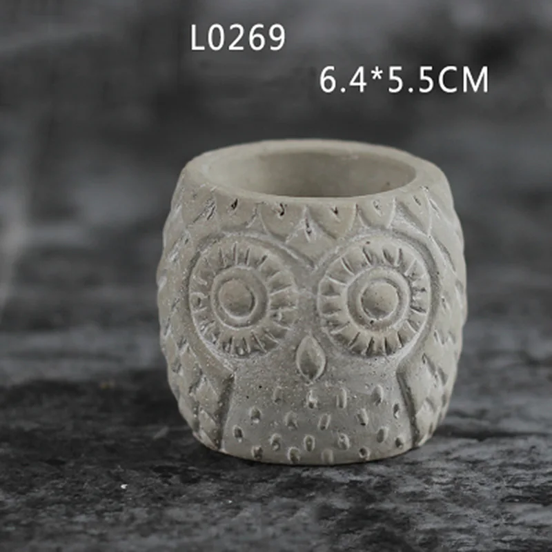 Шаблон совы прозрачная вода бетон фотоформа минималистичный стиль держатель