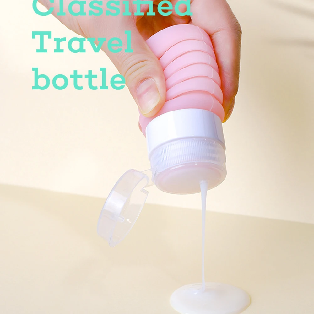 Выдвижная силиконовая многоразовая бутылка портативная дорожная складная для