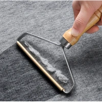 portable manual clothes lint remover fuzz dust shaver brush home coat double sided hair removal ball woven coat sweater clean
