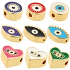 Турецкие подвески от сглаза для изготовления ювелирных изделий, милые золотые подвески греческий глаз, аксессуары для рукоделия