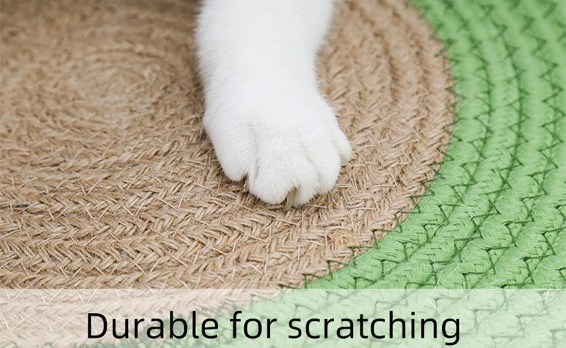 

Cotton Cat Scratching Mat Round Pet Bed Cushion For Small Dogs Puppy Cat Sleeping Bed Non-slip Pet Litter Cat Mat Pet Supplies
