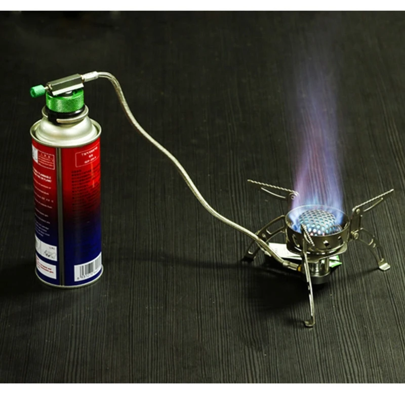 

Outdoor Camping Stove Aluminum Alloy Adapter Split Type Furnace Converter Small Gas Tank Adapter Camp Burner Accessories