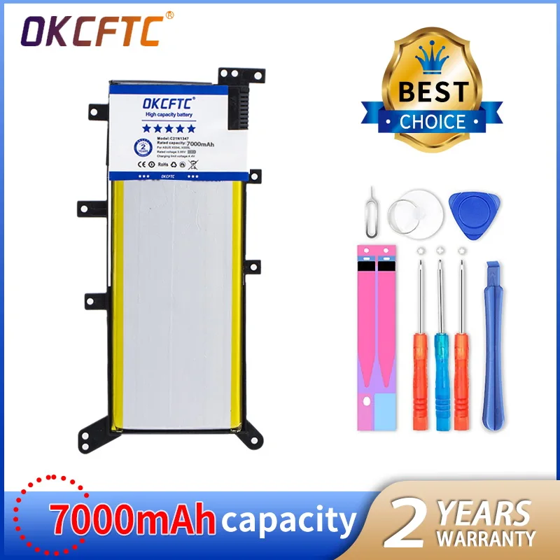 

Аккумулятор OKCFTC для ASUS X554L X555L X555LB X555LN X555 X555LD X555LP F555A F555U W519L F555UA VM C21N1347