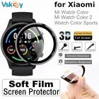 Мягкая изогнутая 3d-пленка для защиты экрана Xiaomi Mi Watch Color 2, спортивная версия, полное покрытие, защитная пленка (без стекла), 10 шт.