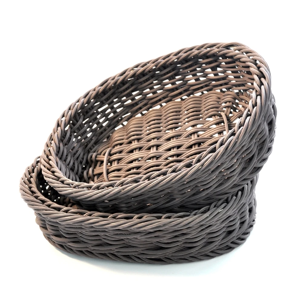 Корзина для фруктов и овощей стеллаж супермаркета ротанговая корзина круглая