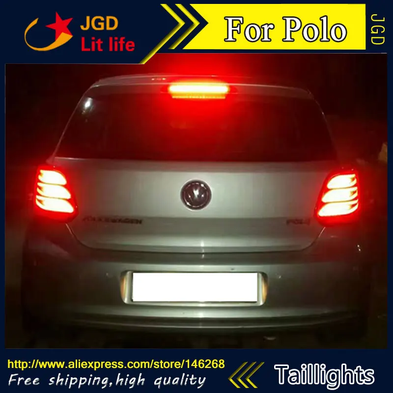 Задние фонари для стайлинга автомобиля VW Volkswagen Polo 2011 2016 задние светодиодный