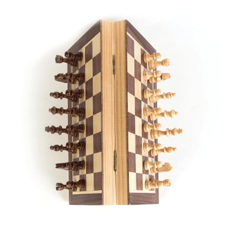 

Chess Board Set Foldable/Portable Board Wooden Chess Set Board Chess Game For Ad