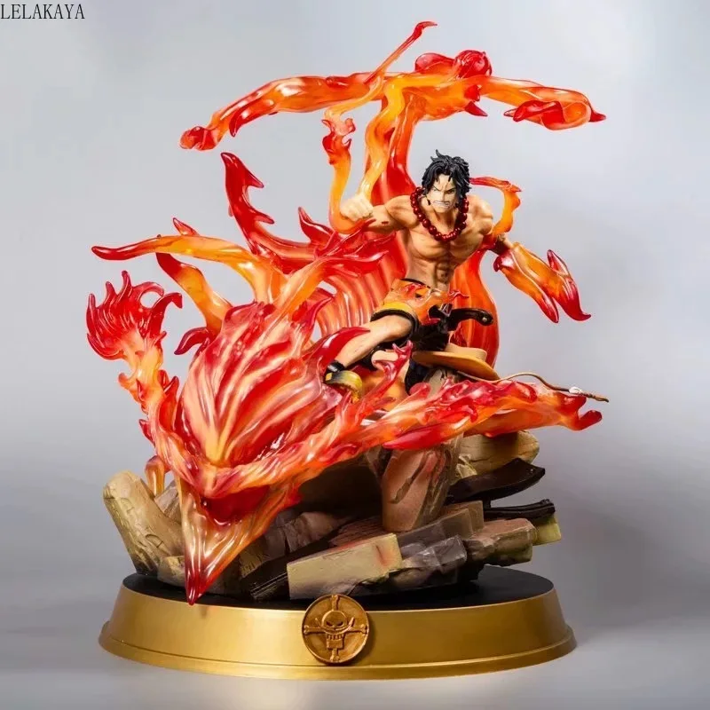 Новинка, Лидер продаж, аниме статуя ONE PIECE Portgas D Ace с костюме Fire Fist в боевом костюме. GK ПВХ фигурка Луффи Зоро Коллекционная модель игрушки