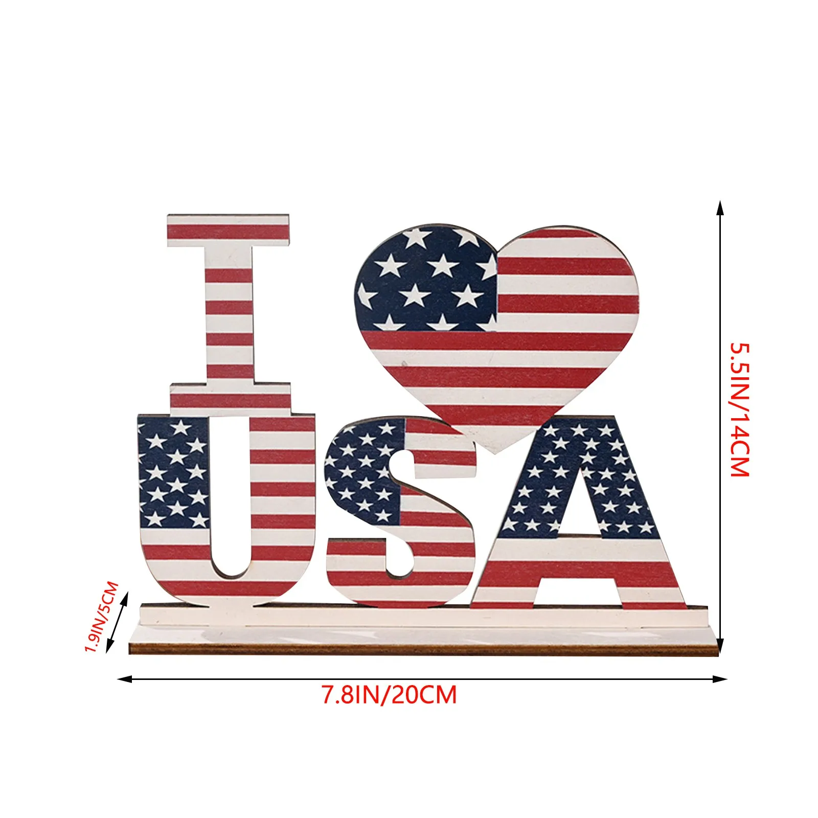 

Independence Day Decorations, Wooden Alphabet Decorations, Desktop Decorations Household Ornament Decoration Accessories