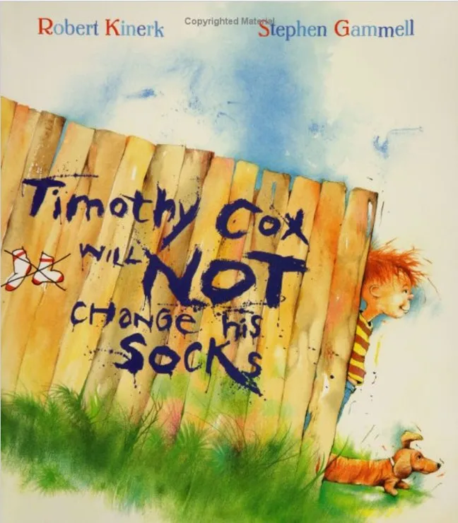 34 страницы Тимоти кокс не сменит свои носки в PDF версии для детей 4 + лет детском