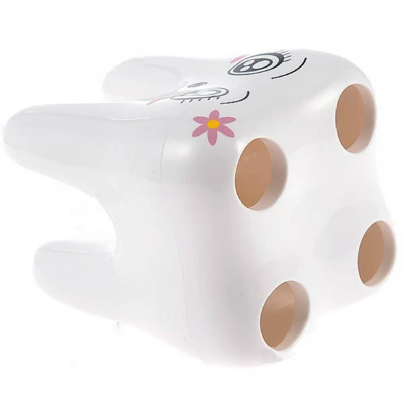 1 милый мультфильм 4 отверстия Модная стильная зубная щетка держатель Контейнер