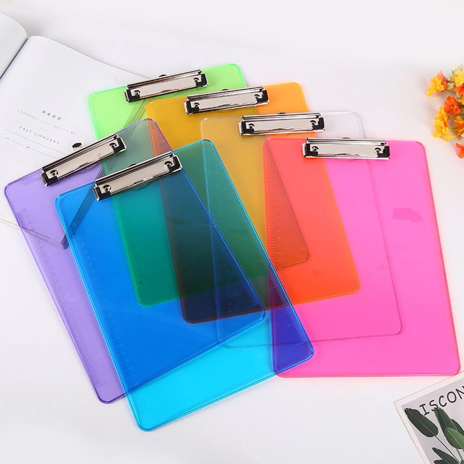 

2021 new Strong 12.4 x 8.86 Inch | Holds 100 Sheets! Clipboards with Low Profile Clip | Cute Clip Boards Board Clips