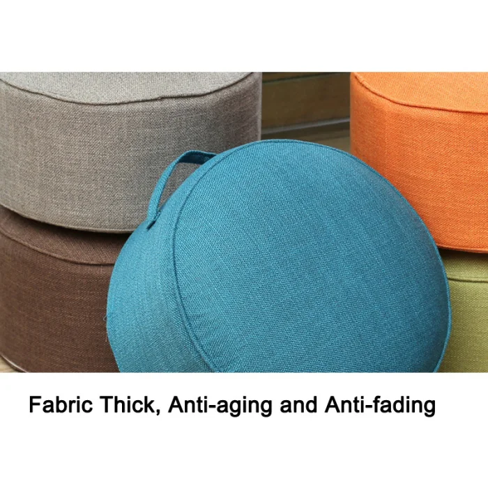 Round Floor Seat Cotton Linen Cushion Meditation Mat Removable Washable Cushion TT-best